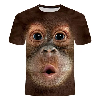 2020 vyriški Marškinėliai 3D Atspausdintas Gyvūnų Beždžionė marškinėlius trumpomis Rankovėmis Juokinga Dizaino Laisvalaikio Viršūnes Tees Vyrų Helovinas t shirt marškinėliai
