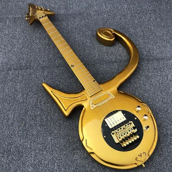 2020High kokybės, princas debesų elektrinė gitara,Aukso dažų elektrinė gitara,rodykle per širdį,nemokamas pristatymas