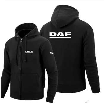 2020NEW DAF logotipas užtrauktukas Palaidinukė Vyrų Užtrauktukas Hoodies Rudenį Hoodie Žiemos Ilgos Mados Drabužius