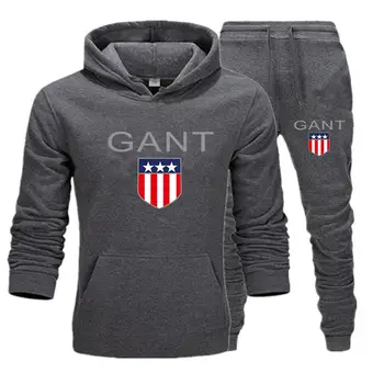 2020New vyrų hoodie kostiumas prekės ženklo sportinę aprangą sekti pavyzdžiu tiktų vyrų megztinis megztinis hoodies + sporto kelnės bėgiojimas vyrų hoodies
