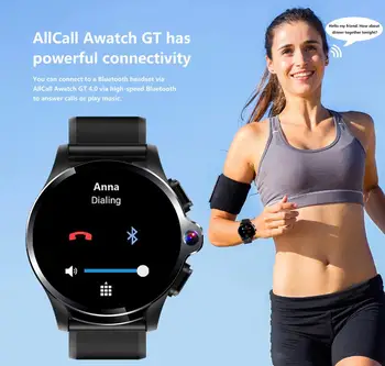 2021 AllCall Awatch GT Face ID 4G Smartwatch 3GB 32GB Android GPS Dual Camera Vandeniui 1260mAh Vyrų Sportas 