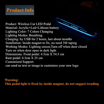 2021 Atnaujintas Automobilių Akrilo USB Power Juda LED Sveiki Pedalą Automobilis Nusitrinti Plokštė Pedalo Durų Slenksčio Kelias Šviesos Benz Skirti 
