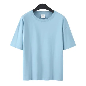 2021 Kietas trumpomis Rankovėmis T-Shirt Vyrams Vasaros Medvilnės Atsitiktinis O-kaklo Pagrindinio Marškinėlius Puloveriai Preppy Stiliaus Mados Slim Pagrindinės Viršūnės