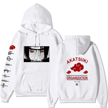 2021 Mados Naruto Hoodies Streetwear Moterų Megztinis Palaidinukė Vyrų Harajuku Rudens Žiemos Hip-Hop Hoodie Puloveris Viršūnės