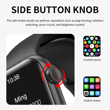 2021 Naujas Iwo 13 Serija 6 HW12 smart watch vyrų Užsakymą Dial 3D dinaminis ekrano Dual Bluetooth 