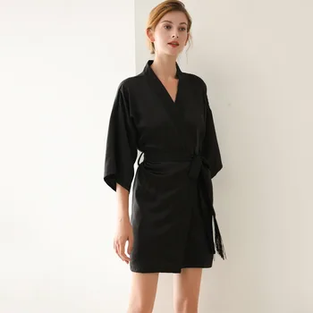 2021 Naujas Moterų Sleepwear Satino Suknelė Kimono Kutas Skraiste Nightdress Šilkiniai Intymus Apatinis Trikotažas Nuotakos Vestuvių Dovana Atsitiktinis Homewear