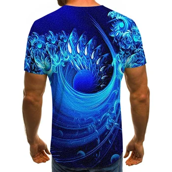 2021 Naują Trijų dimensijų išmaišykite marškinėliai vyriški Vasaros 3D Spausdinimo Atsitiktinis 3D Marškinėliai Topai Tee110-6XL