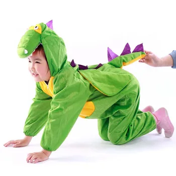 2021 Naujų Dinozaurų Halloween Kostiumai Vaikas Karnavalas Šalies Jumpsuit Suaugusiųjų Gyvūnų Aksomo Berniukas Etape Vaikų Dienos Dovanų 100-170CM