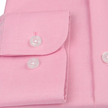 2021 Prabanga Oksfordo Suknelė Marškinėliai pagal Užsakymą, Medvilnės Pink Casual 