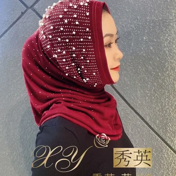 2021 skaros šalikas Musulmonų moterys akimirksniu nešioti duobute hijab