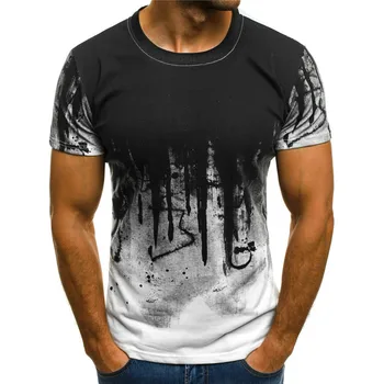 2021 vyrų 3D rašalo spausdinimo T-shirt, Atsitiktiniai trumpomis Rankovėmis marškinėliai, trumpomis rankovėmis T-shirt, neoficialūs drabužiai. Azijos dydis T-shirt xxs