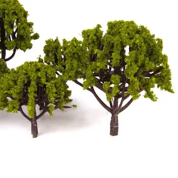 20pcs Modelis Traukinio Dekoracijos Kraštovaizdžio Medžių 3CM-8CM Masto Modelis Žaislas Vaikams, Vaikams Vestuvėms Diorama Miniatiūros