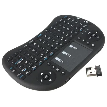 20pcs Originalo anglų 2.4 GHz Wireless mini Klaviatūros apšvietimas skristi Oro Pelės Touchpad Rankinės, skirta 