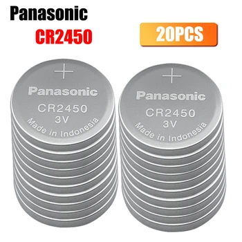 20PCS Panasonic CR2450 Mygtukas Baterijų KCR2450 5029LC LM2450 Ląstelių Monetos 3V Ličio Baterija CR 2450 Žiūrėti Elektroninių