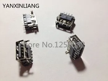20pcs USB Type A Female 4 Pin SMT SMD Socket Jungtis 2 Pin CINKAVIMAS Ping burną