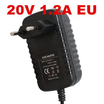 20v1.2a maitinimo šaltinis LED lempos maitinimo 20 v maitinimo šaltinis 20v 1.2 1200mA maitinimo adapteris 100-240VAC ES JK AU JAV plug