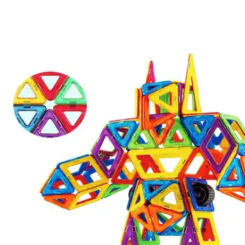 22-89 vnt. Magnetinių kūrimo bloką nustatyti plastikinių magnetinių kūrimo bloką vaikų švietimo žaislas, kūrybiniai žaislai, dėvėti, atsparus