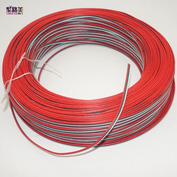 22 AWG 3pin pratęstas kabelis 5m/10m/20m/50 metrų elektronikos vielos prisijungti prower led juostelės, vielos pratęsti jungtis konservų Vielos