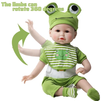 22 Colių 56 Cm Realistiškas Reborn Baby Lėlės Silikono Minkštos Medvilnės Kūno Mados Boneca Atgimsta Vaikams Gimtadienio Dovana Geriausia Playmates