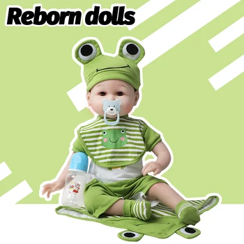 22 Colių 56 Cm Realistiškas Reborn Baby Lėlės Silikono Minkštos Medvilnės Kūno Mados Boneca Atgimsta Vaikams Gimtadienio Dovana Geriausia Playmates