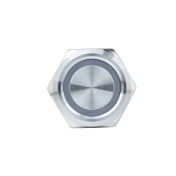22mm Metalo mygtukas Jungiklis Žiedas LED Akimirksnį Savarankiškai Latching 1NO1NC Vandeniui Didelės Galios Šviesos Jungiklis 18A Aukštos Srovės Mygtukas