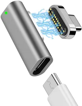 24 pin magnetinio USB C įkrovimo adapteris su USB C macbook Konverteris Adapteris, skirtas Macbook /Matebook 