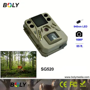 24MP Mini dydžio Bolyguard medžioklės takas žaidimas kameros gyvūnijos skautų 940nm, juoda IR invisiable LED 4 AA tipo baterijos nuotraukos spąstus