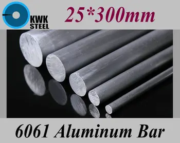 25*300mm Aliuminio 6061 Apvalios Juostos Aliuminio Stiprus Kiečio Lazdele Pramonės arba 