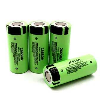26650 Baterija 3.7 V 5000mAh Li-ion 26650A Įkrovimo Baterija (akumuliatorius Žibintuvėlį Galia Banko elektrinių Įrankių Fakelas 26650 Ličio Baterija