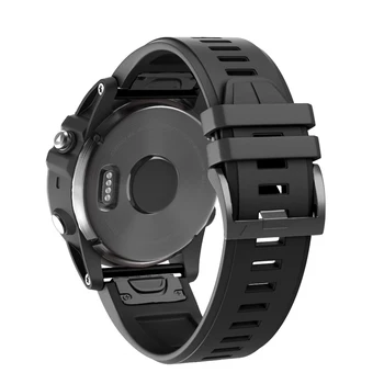 26mm Sporto Silikono Watchband Wriststrap Garmin Fenix 6X 6 Pro 5X 5 Plius 3 3HR 935 945 22mm Lengvai Tilptų Greito Atleidimo Wirstband