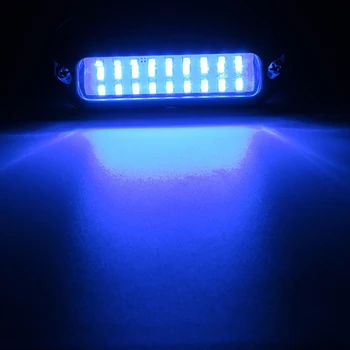 27 LED 3.5 M Povandeninis Pontonas Valtis Trancui Lemputė 12V White Blue Marine Valčių, Šviesos, atsparus Vandeniui