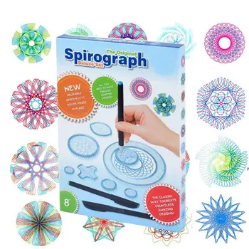 27pcs Spirograph Dizaino Nustatyti Alavo Atkreipti Piešimo Vaikais Sukurti Meno Amatų, Žaislų Švietimo