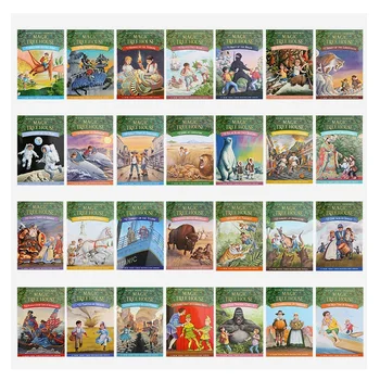 28 Knygos/Rinkinys Magic Tree House 1-28 anglų kalbos Skaitymo, Knygos Vaikams anglų kalba Skyrius Tilto Knyga