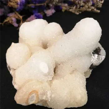 280-680g Natūralus baltas kristalų sankaupos gydymo kvarcas, žalias mineralų chakra apophylite pavyzdys gem akmenys namų dekoro dovana