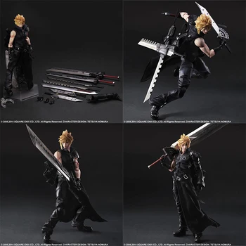 28cm Žaisti Menų Final Fantasy VII Cloud Strife PVC Veiksmų Skaičius, Anime Cloud Strife Kolekcijos Modelis Lėlės, Žaislai