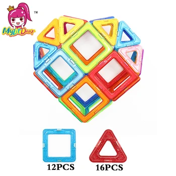 28PCS Mini Dydžio Meilės Magnetiniai Blokai Modelis Žaislai Plytų Apšviesti Bloko Statybos Rinkiniai Magnetinio Dizaineris Žaislai Vaikams