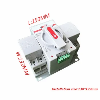 2P 63A Dual Power Automatinis Perkėlimas Jungiklis 220V Namų vienfaziai elektros Energijos tiekimui Automatinis Perjungimas Switchs