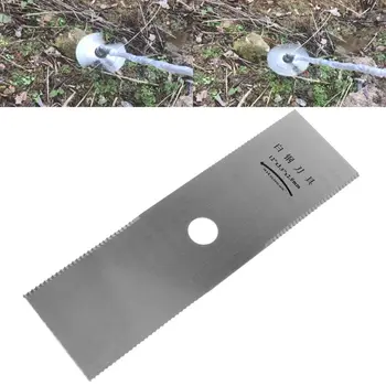 2T Balti Plieno Šepetys Tiesiai Cutter Blade Pjovimo Žolės Pjovimo Dalių Pakeitimas Sodo Vejapjovės Peilis