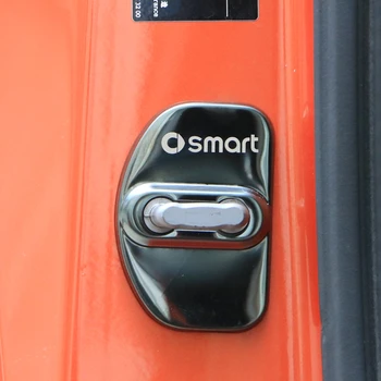 2vnt automobilių aksesuarai iš nerūdijančio plieno durų užraktas padengti dekoratyvinių anti-rust apsauginis dangtelis smart Fortwo Forfour 453 451