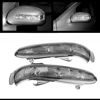 2VNT galinio vaizdo Veidrodis Indikatorius Posūkio Signalo Lemputė Mercedes w220 cdi S-Class W215 CL-Klasės Kairę, Dešinės Pusės Galinio vaizdo Veidrodėlis, Žibintai