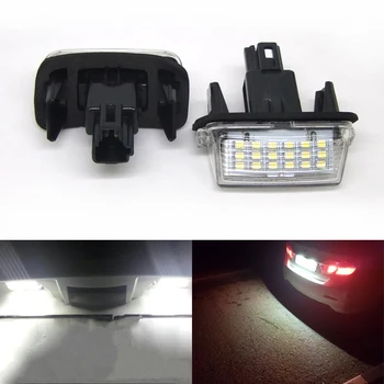 2vnt Klaida Nemokama Automobilių Licencijos numerio apšvietimo Lemputės LED Skaičius Lempas 12V Toyota Corolla Camry Yaris 