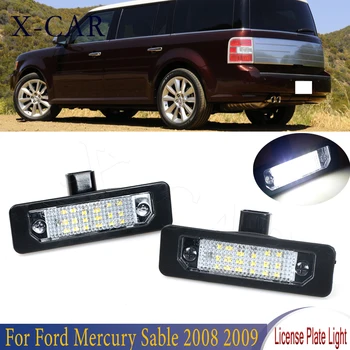 2vnt Klaidų LED licenciją plokštelės šviesos Ford Mustang Flex Jautis Focus, Fusion Numerio plokštelės apšvietimas Lincoln MKS 2009-2016