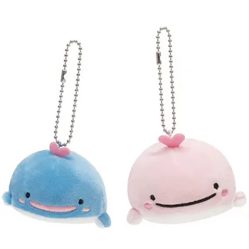 2vnt/komplektas Japonijos Jūroje Banginių pliušinis lėlės žaislas dolphin Krepšiai Pakabukas Keychain paketų prižiūrėtojų raktinę