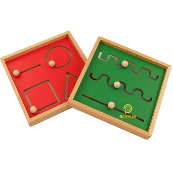 (2vnt) Montessori Praktinė Medžiagos Preliminarus Pratimai Raštu Paruošimo Įrankiai Ikimokyklinio amžiaus Pradžioje Švietimo Žaislai Vaikams