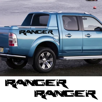 2vnt Skirti Ford Ranger Automobilių Šonų Lipdukai Kamieno Apdailos Vinilo kinas Auto Sporto Stiliaus Lipdukai Automobilių Automobilių Tuning Aksesuarai