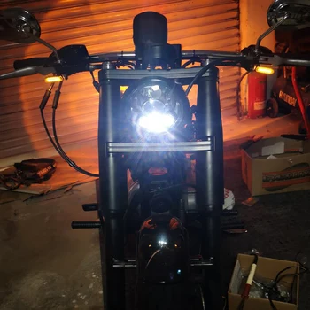 2VNT Universalus Mini LED Motociklo Stabdžių ir Sankabos Svirties Žibintas Posūkio Signalo Lemputė Harley Davidson 