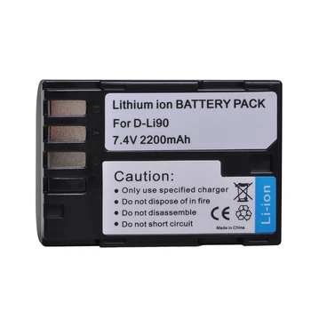 2X 2200mAH D-Li90 D-Li90 DLi90 Li-ion Baterija 