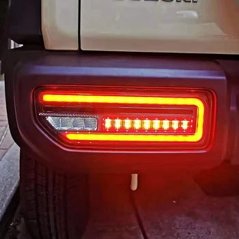 2X Dėl Suzuki JIMNY 2019 2020 JB64/JB74 Automobilio LED atšvaitas galinio Žibinto užpakalinis žibintas Galinis Žibintas Stovėjimo Stabdžių šviesos Srautą Posūkio Signalo