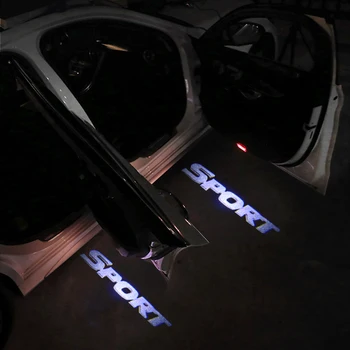 2X LED Automobilio Duris Logotipą, Projektorius šviečia Mitsubishi Ulonas Asx Outlander 