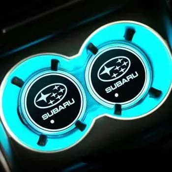 2X Led Automobilio Logotipas Taurės dega Subaru Forester STI BRZ XV Tribeca impreza Outback Palikimas Logotipą, šviesos, Šviesos Miestelyje Priedai